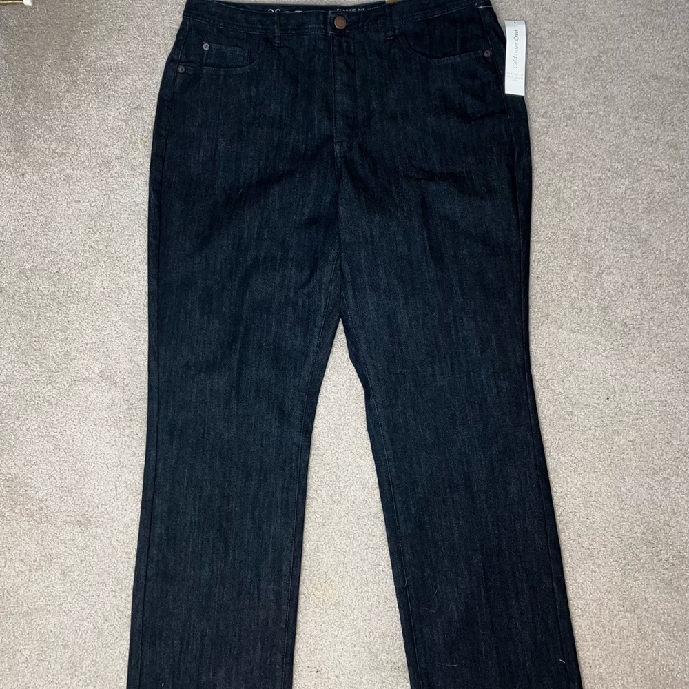 Coldwater Creek Classic Shaping Denim Jeans - Dark Blue, Women's 16